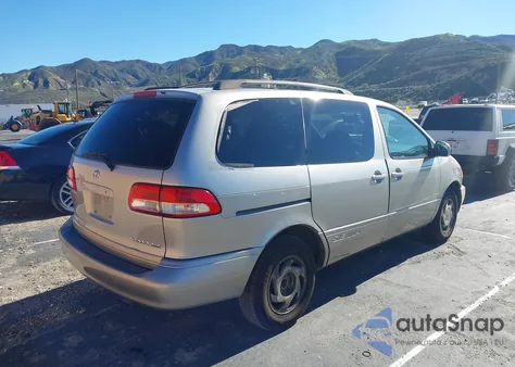 2002 Toyota Sienna Xle z USA, uszkodzony, nr VIN 4T3ZF13C02U453728